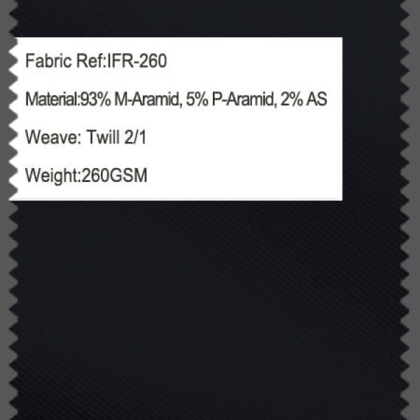 260gsm 93% M-Aramid 5% P-Aramid 2% AS